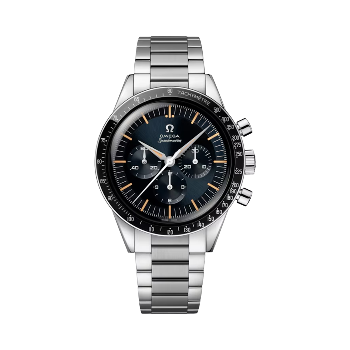 310.30.40.50.06.001 [25% 쿠폰] Omega Speedmaster Anniversary Series First Omega In Space Co Axial Master Chronometer Chronograph Steel Black