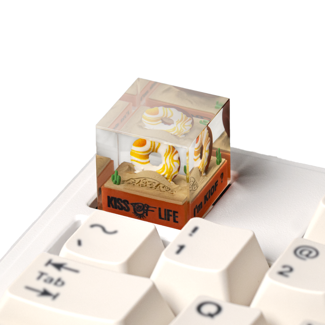 [KREAM 단독] 아임도넛 x 키오프 아임 키오프 ? 아쿠아 아티산 키캡([KREAM 단독] I'm donut ? x KIOF I'm KIOF ? Aqua Artisan Keycap) - 4