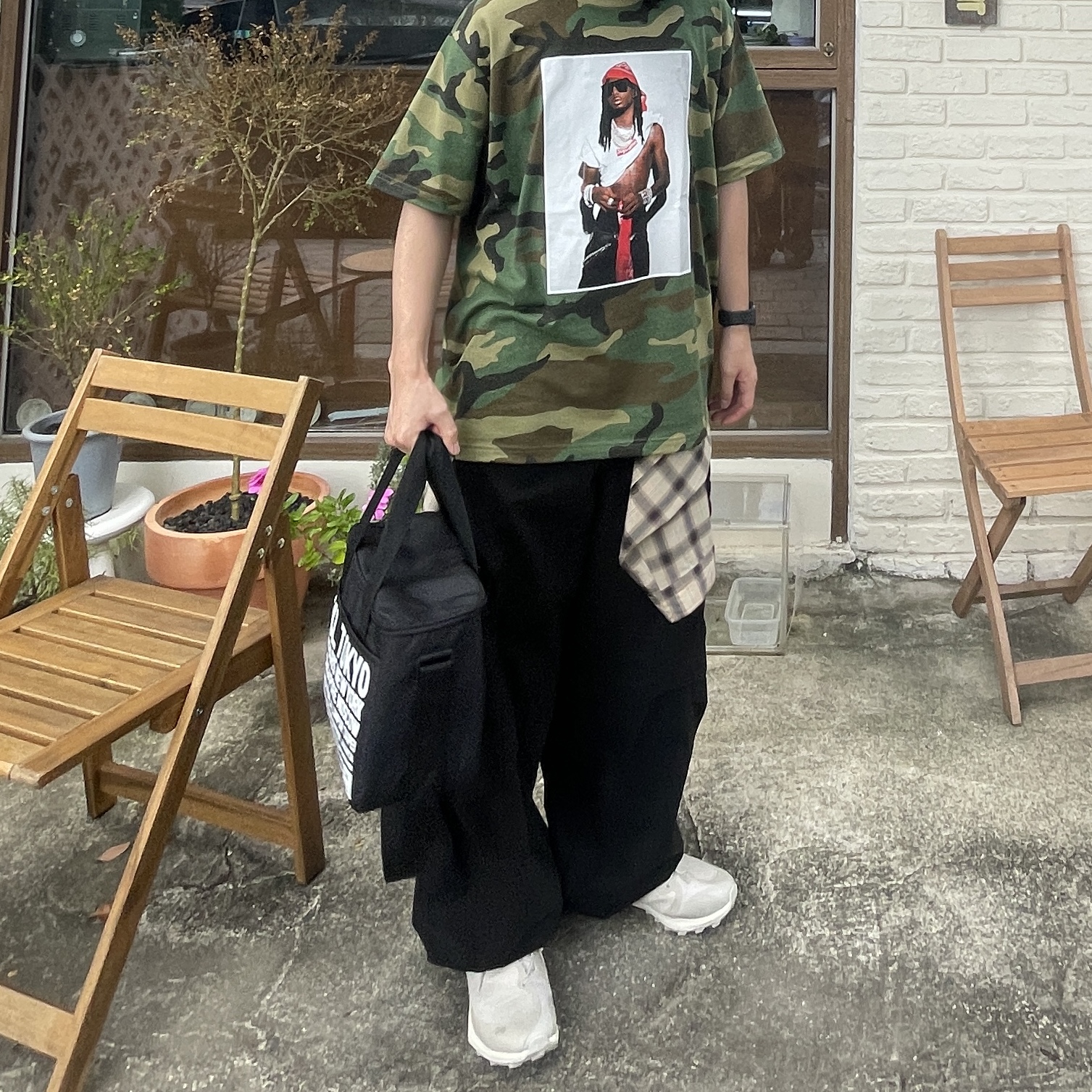 On Running x Post Archive Faction (Paf) Cloudventure Peak Ice Moon 착용 스타일