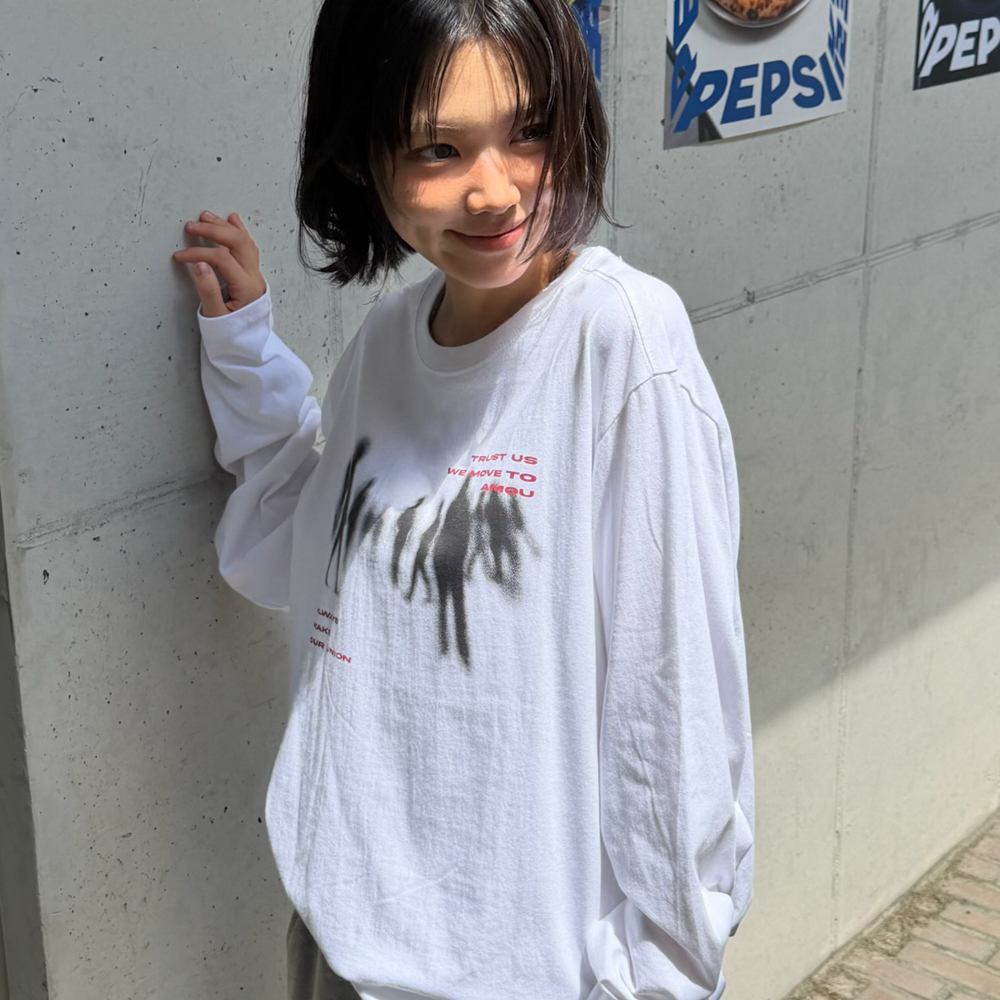 아모우 크라우드 롱슬리브 화이트(AMOU Crowd Long Sleeve White) - 6