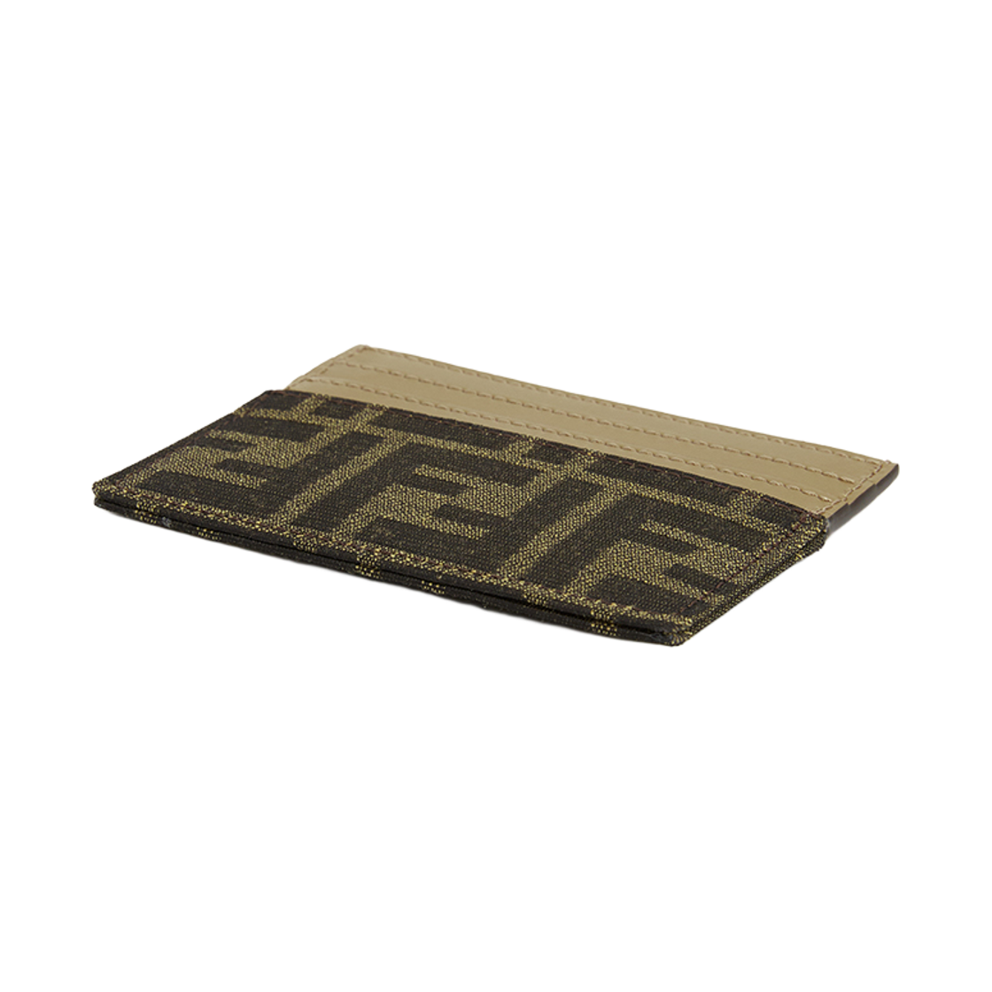 [25% 쿠폰] 펜디 FF 자카드 패브릭 플랫 바게트 카드 케이스 브라운([25% 쿠폰] Fendi FF Jacquard Fabric Flat Baguette Card Case Brown) - 4