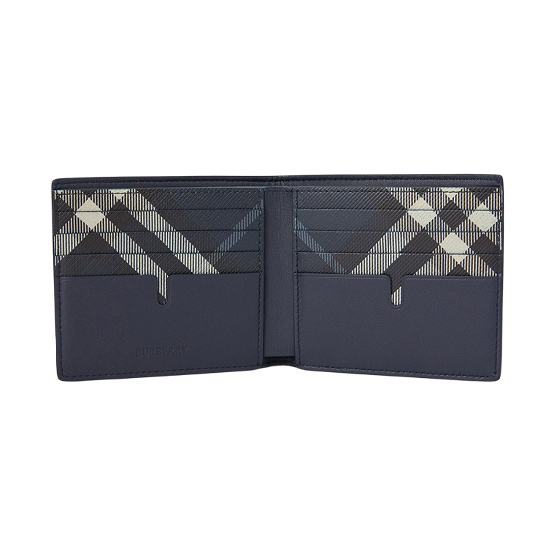 [25% 쿠폰] 버버리 팝 체크 바이폴드 월렛 미드나잇 블루([25% 쿠폰] Burberry Pop Check Bifold Wallet Midnight Blue) - 5