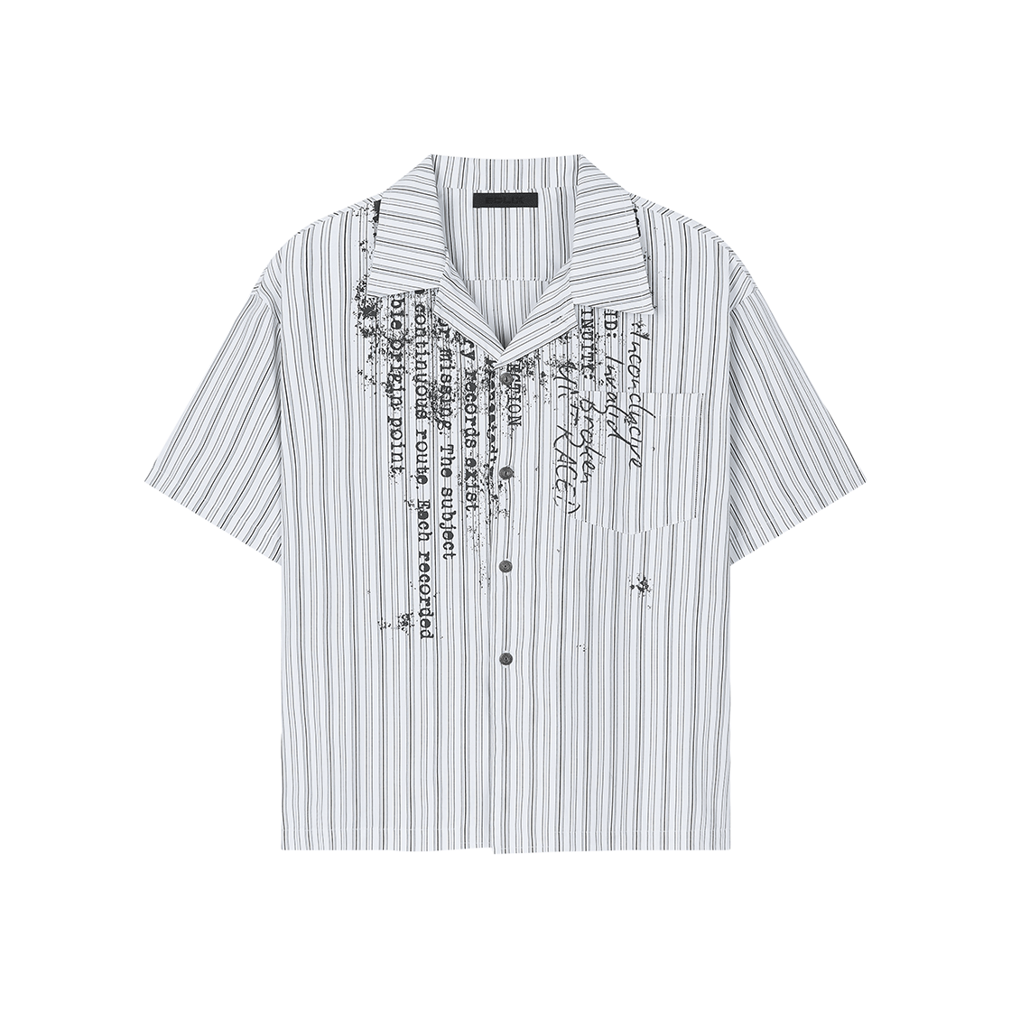 엔드릭스 블리드 스트라이프 셔츠 화이트(EDLIX Bleed Stripe Shirt White)
