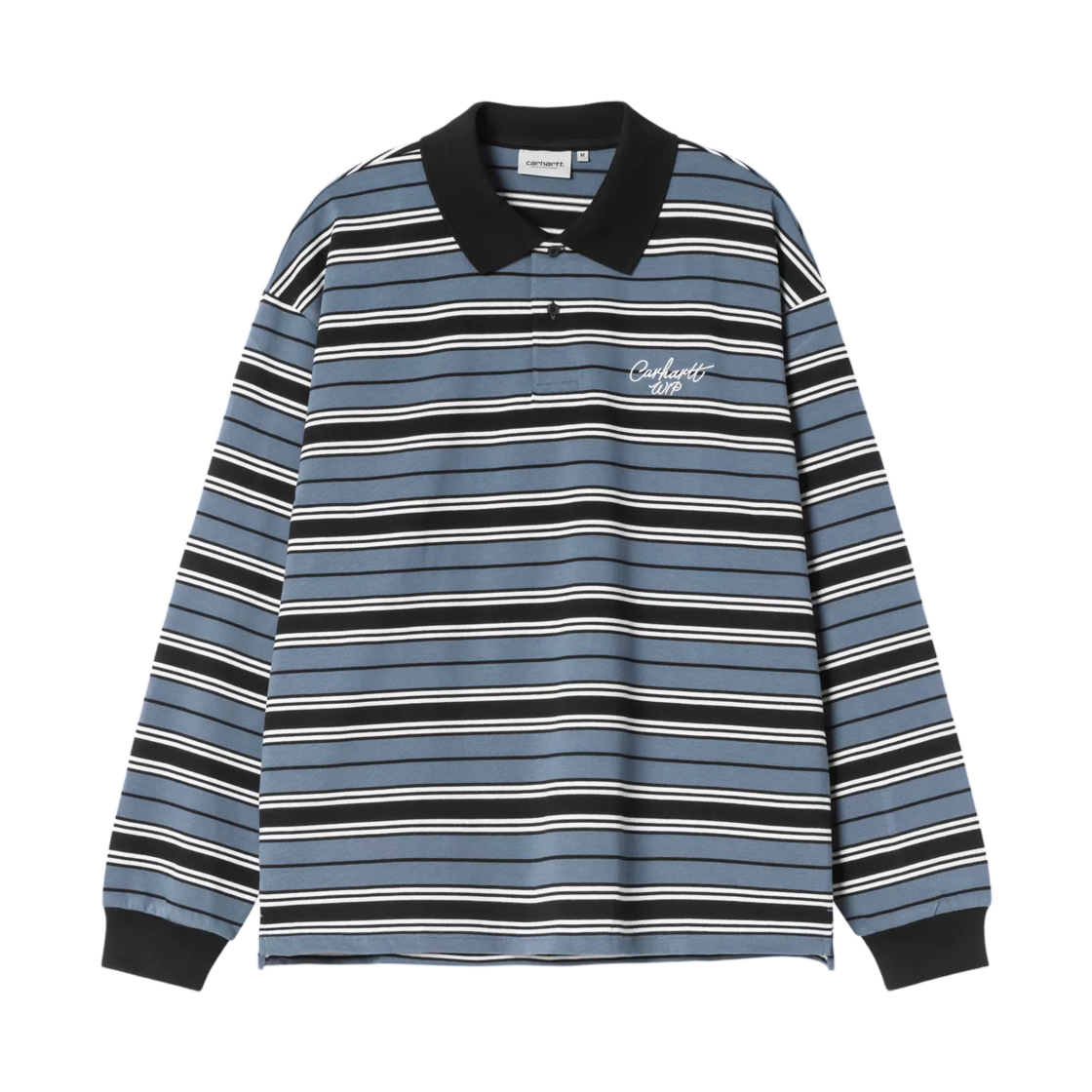 I037117-3UX-XX Carhartt WIP L/S Devitt Rugby Shirt Devitt Stripe Icesheet