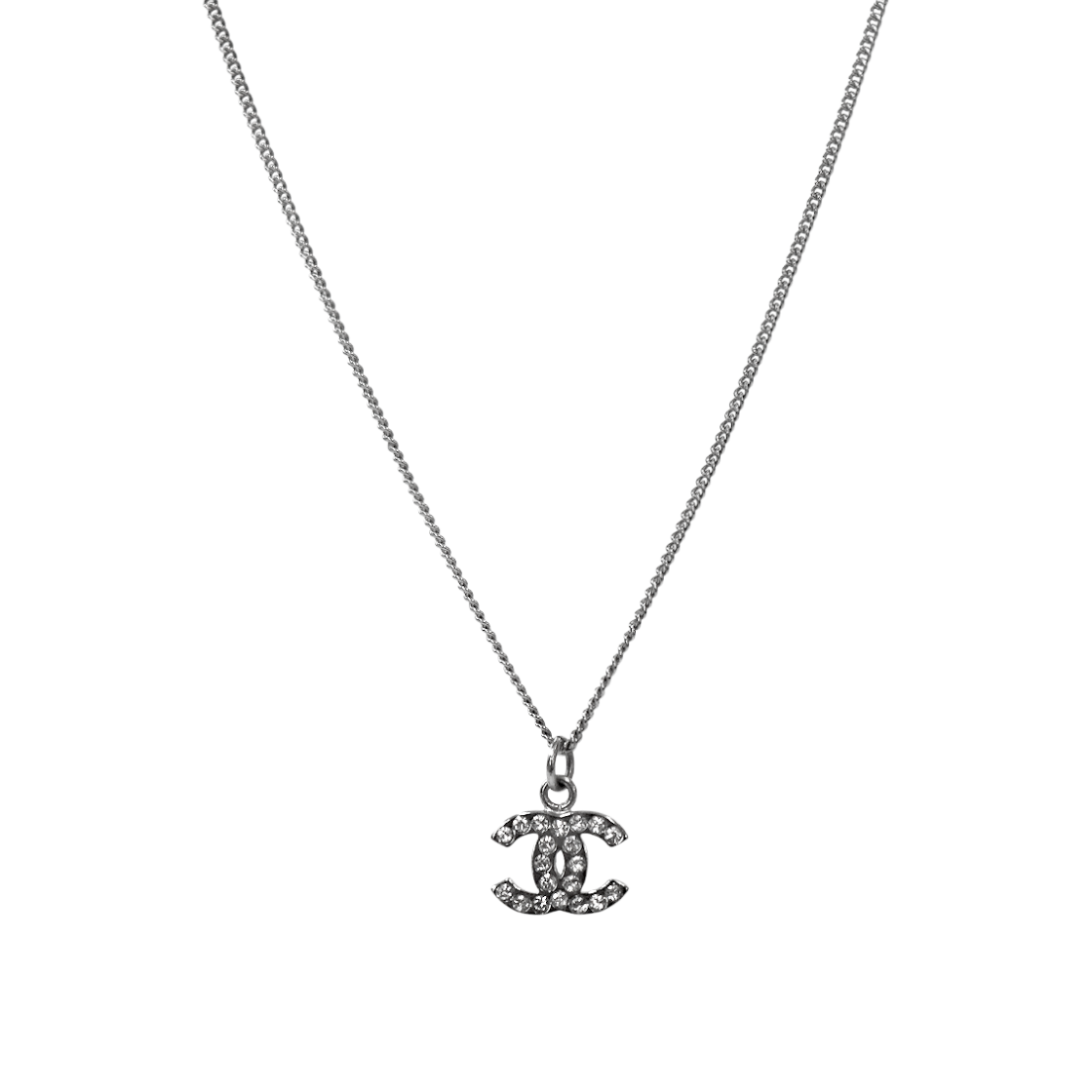 ITPTVSKCNLEJ Chanel Cubic CC Silver Necklace A-B61966