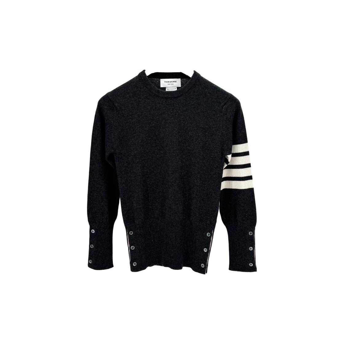 ITMJSLH462EJ Thom Browne Diagonal Stripe Cashmere Sweater
