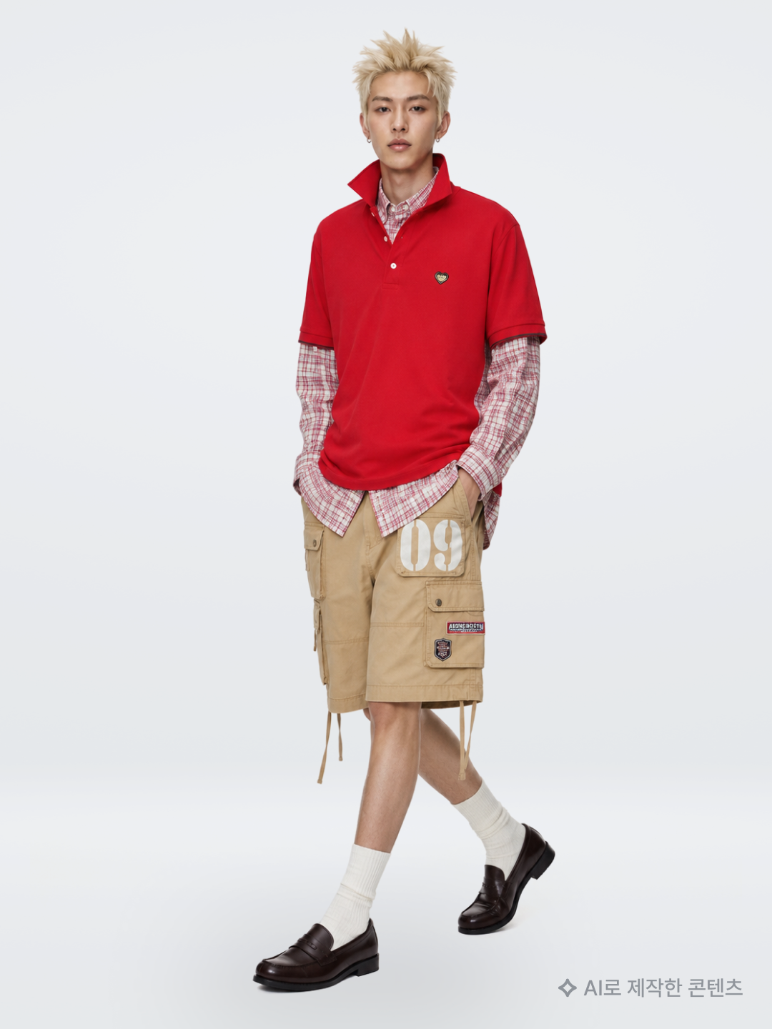 Keymisery Human Print Crop T-shirt Offwhite, [트리플적립] PACOSPLY Allday Jeans Blue 착용 스타일 - 4
