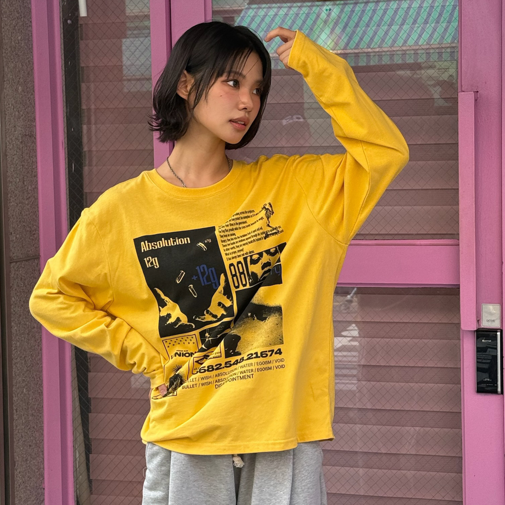 [KREAM 단독] 아모우 12그램 롱슬리브 옐로우([KREAM 단독] AMOU 12 gram Long Sleeve Yellow) - 6