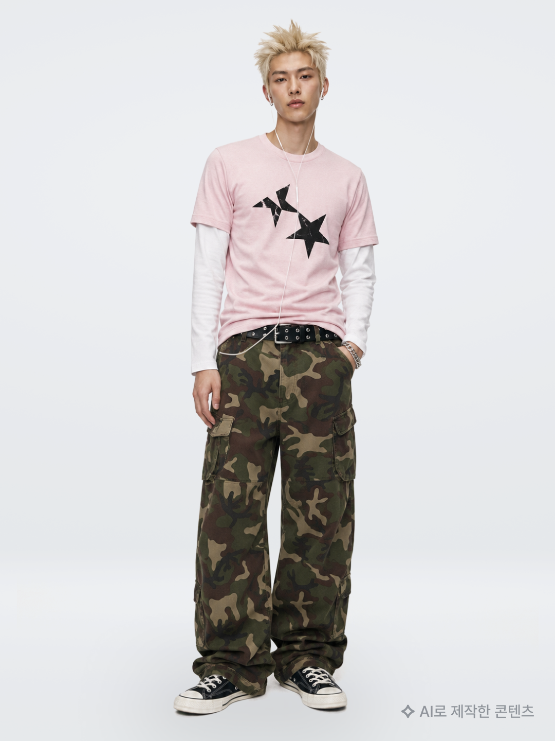 Keymisery Human Print Crop T-shirt Offwhite, [트리플적립] PACOSPLY Allday Jeans Blue 착용 스타일 - 5