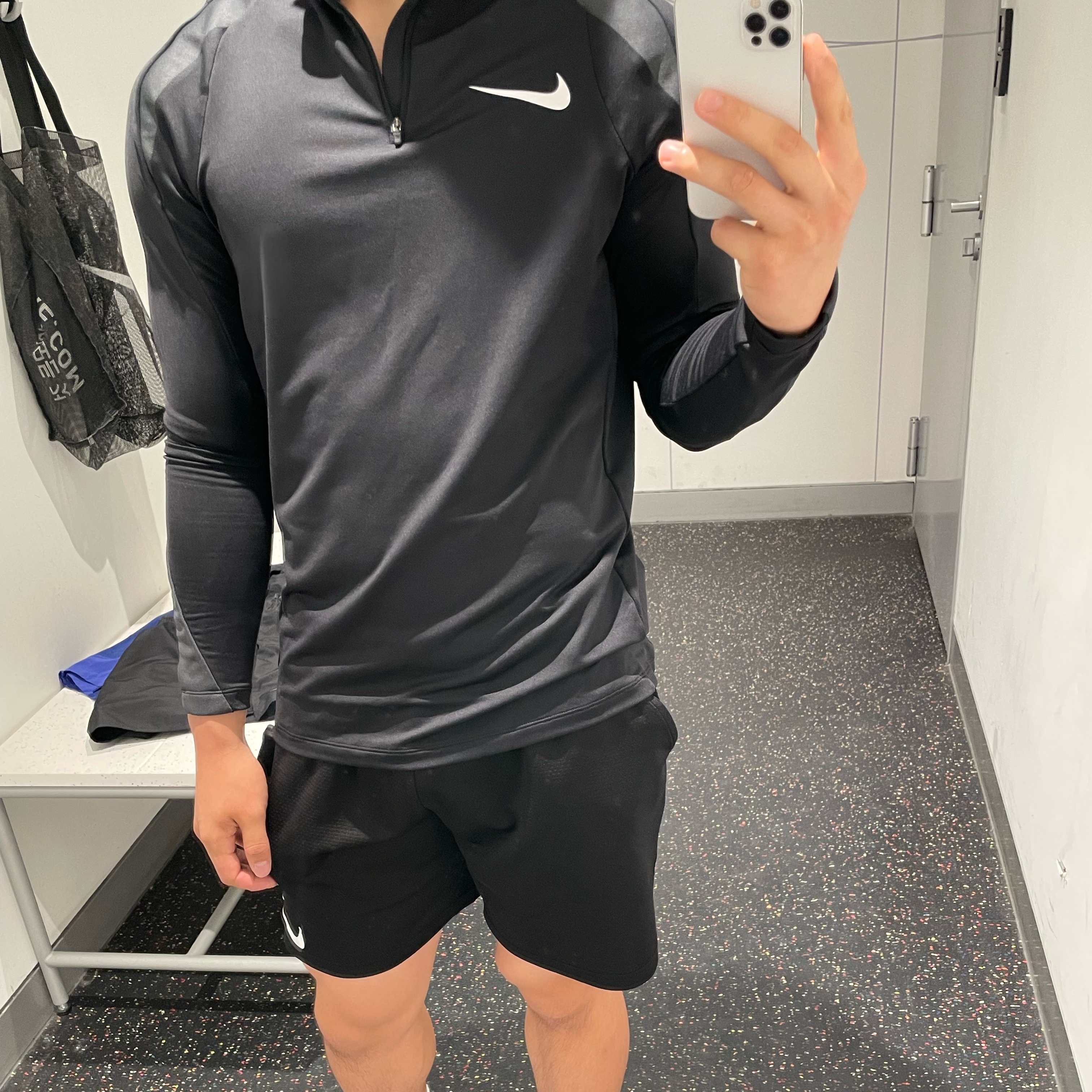 Nike Dri-Fit Strike Drill Top Black - Asia 착용 스타일