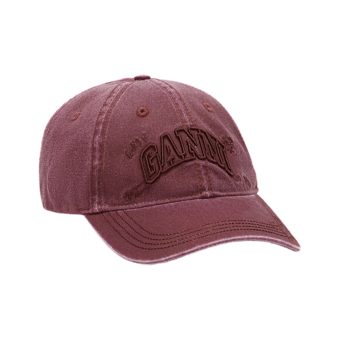 B3020267-431 Ganni Cap in Red Cotton Port Royale