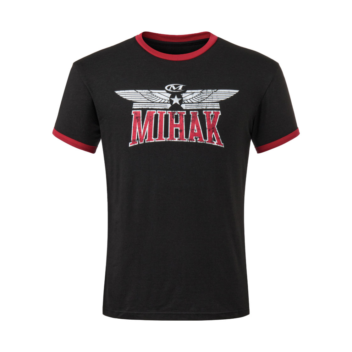 26SMT-1214BK MIHAK Heritage Road Ringer Muscle Fit T-shirt Black