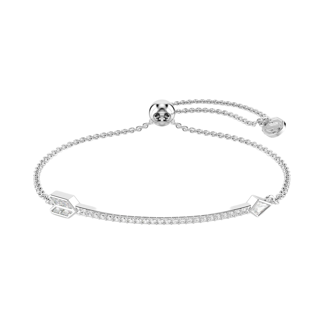 5741523 (W) Swarovski Idyllia Bracelet Mixed Cut Arrow White Rhodium Plated