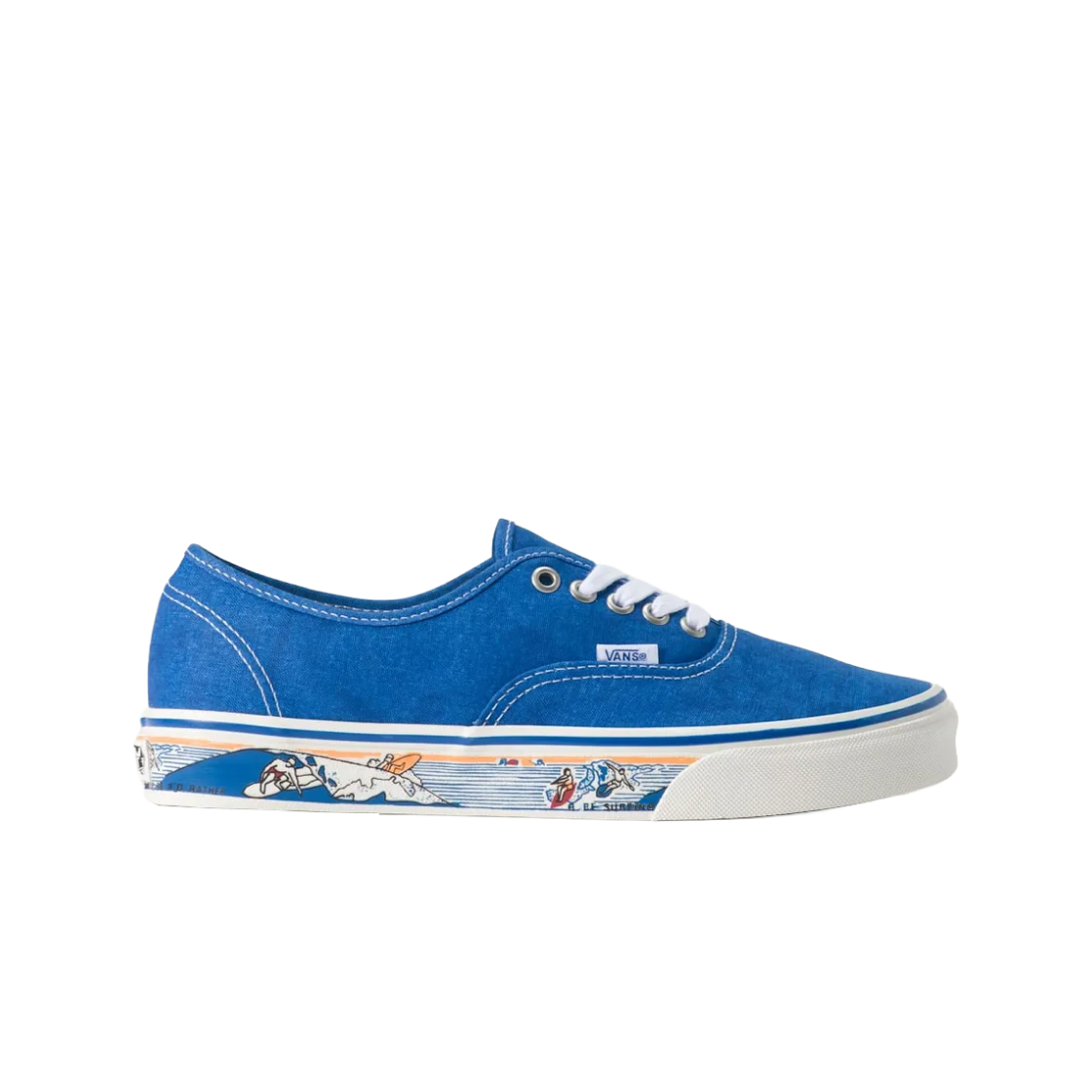 VN000Z7410Z Vans Authentic Sidewall Print Blue