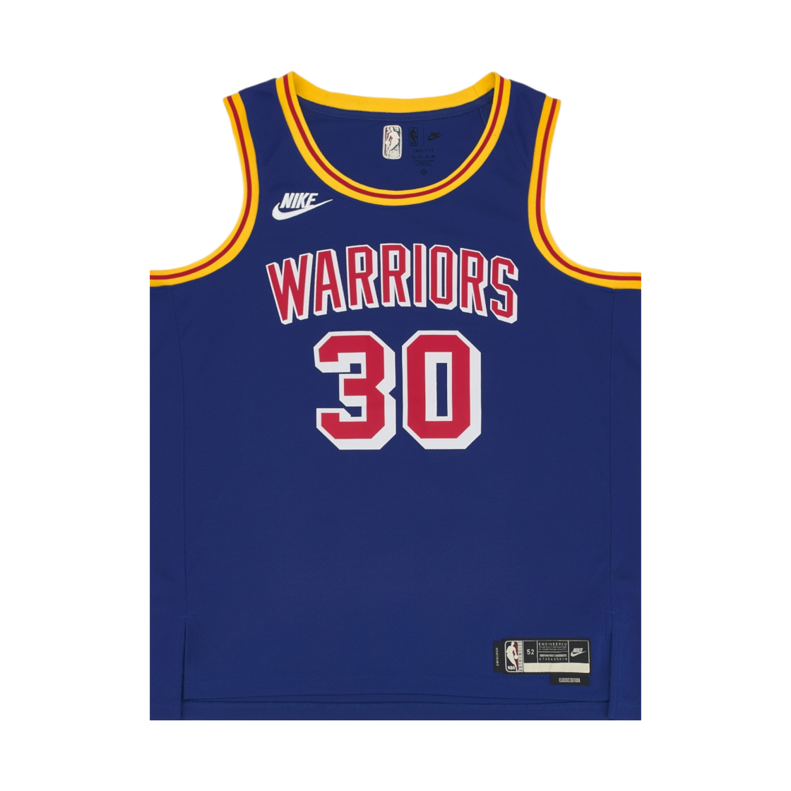 DB4119-495 Nike Stephen Curry Golden State Warriors Classic Edition NBA Swingman Jersey Rush Blue