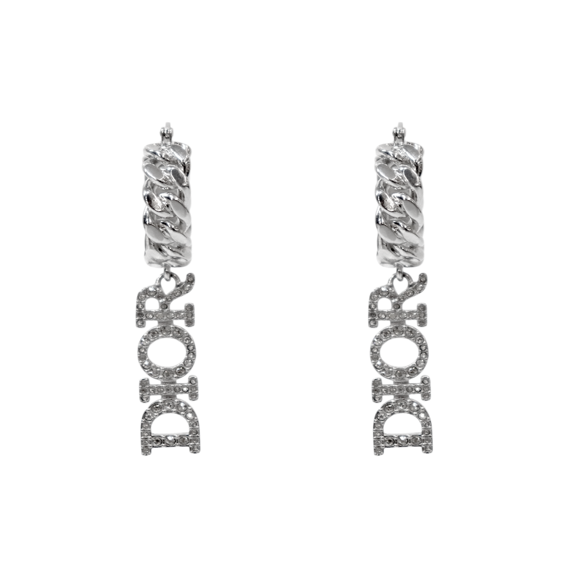ITJFS3GPE83F Dior Crystal Hoop Earrings C-B63596