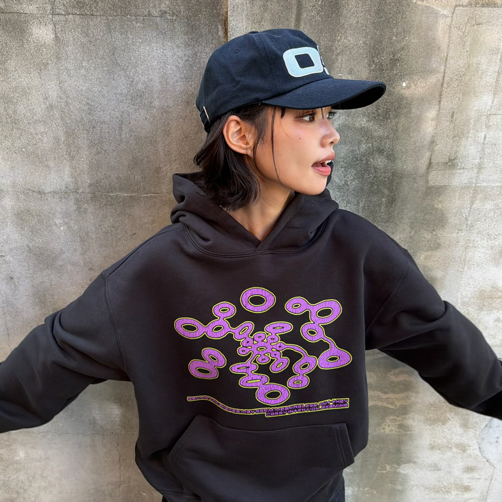 아모우 마이토시스 후디 블랙(AMOU Mitosis Hoodie Black) - 5