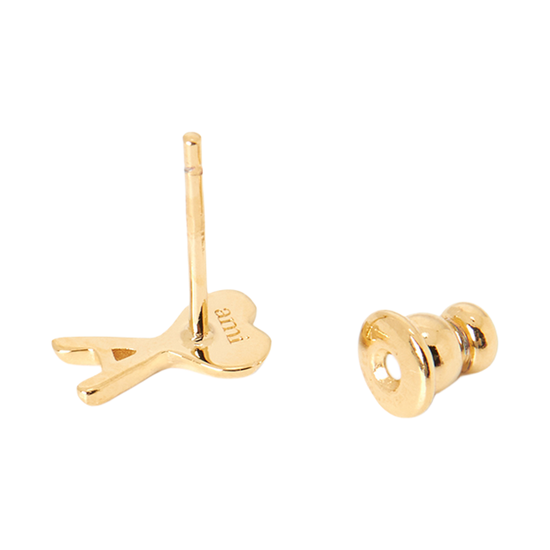 [25% 쿠폰] 아미 골드 브래스 아미 드 하트 해머드 이어링 골드([25% 쿠폰] AMI Gold Brass Ami De Coeur Hammered Earrings Gold) - 5