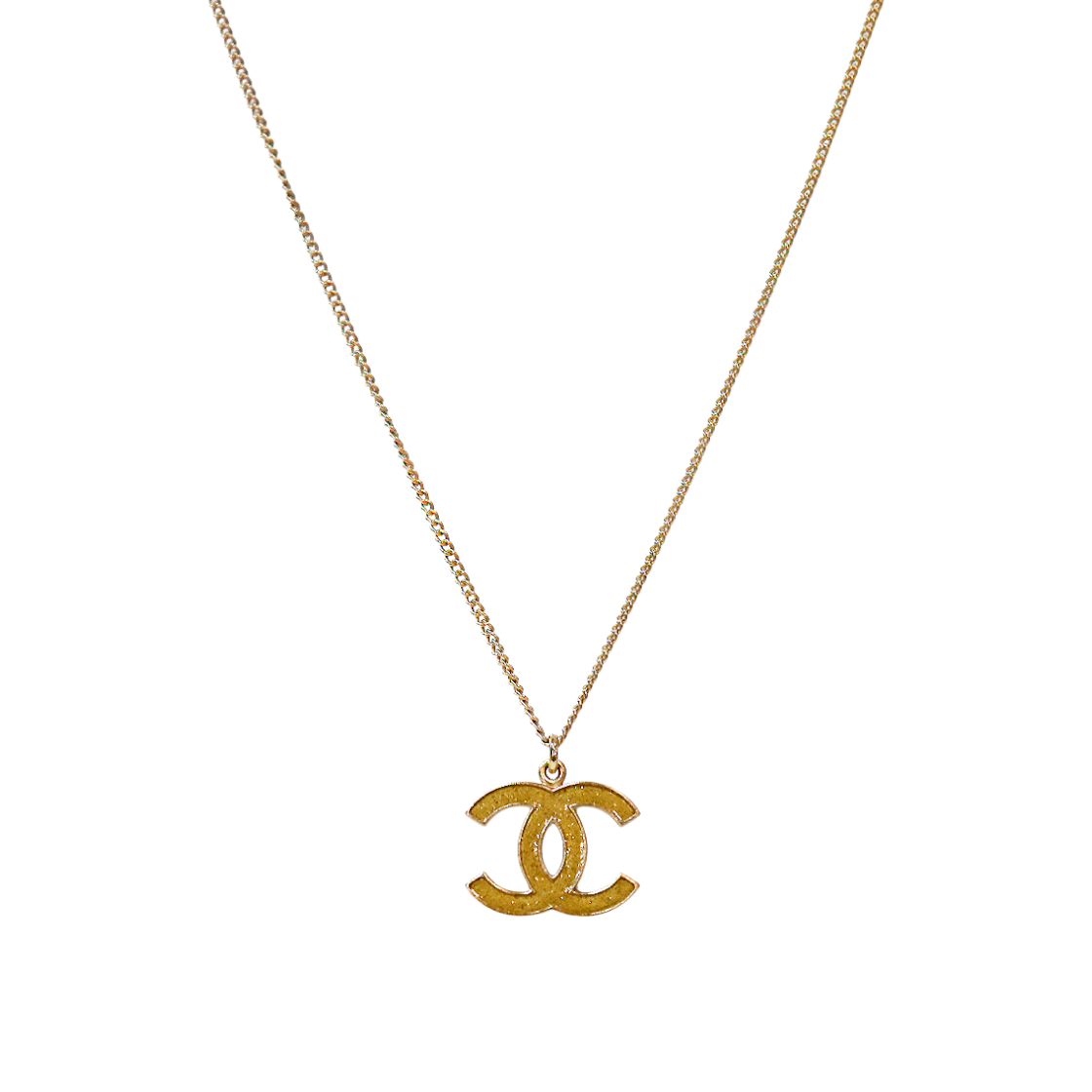 ITC6E4VEQ6U3 Chanel Glitter CC Gold Necklace A-B61500