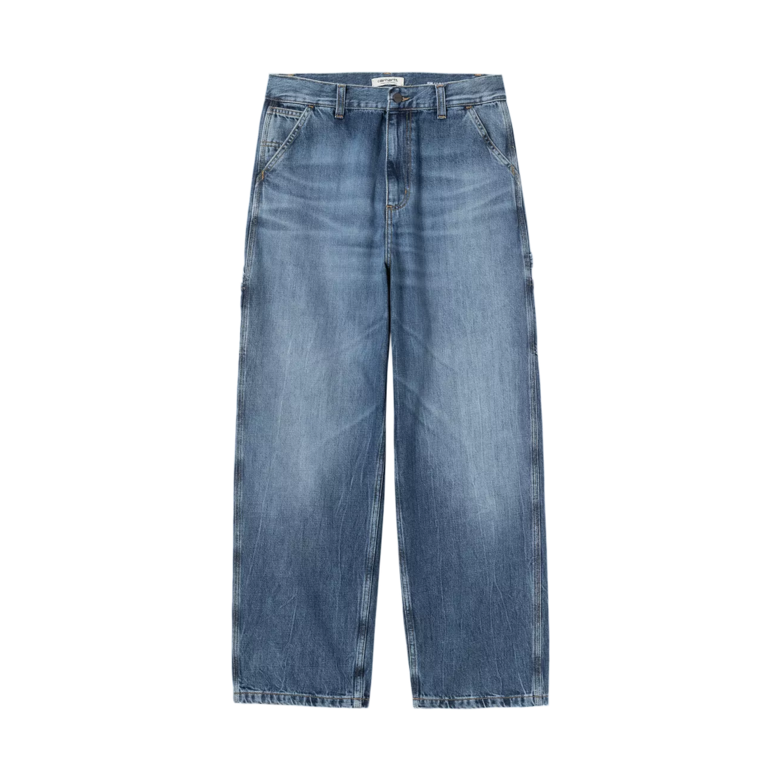 (W) 칼하트 WIP 브랜돈 싱글 니 팬츠 블루((W) Carhartt WIP Brandon Single Knee Pant Blue) - 2