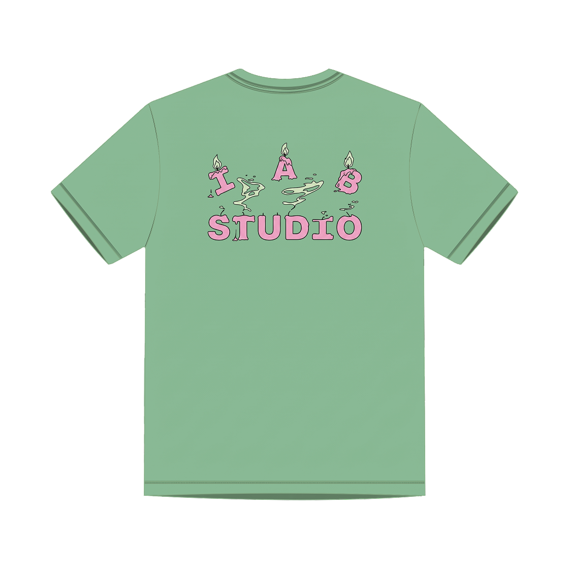 아이앱 스튜디오 캔들 본 티셔츠 애플 그린(IAB Studio Candle Bone T-Shirt Apple Green) - 2