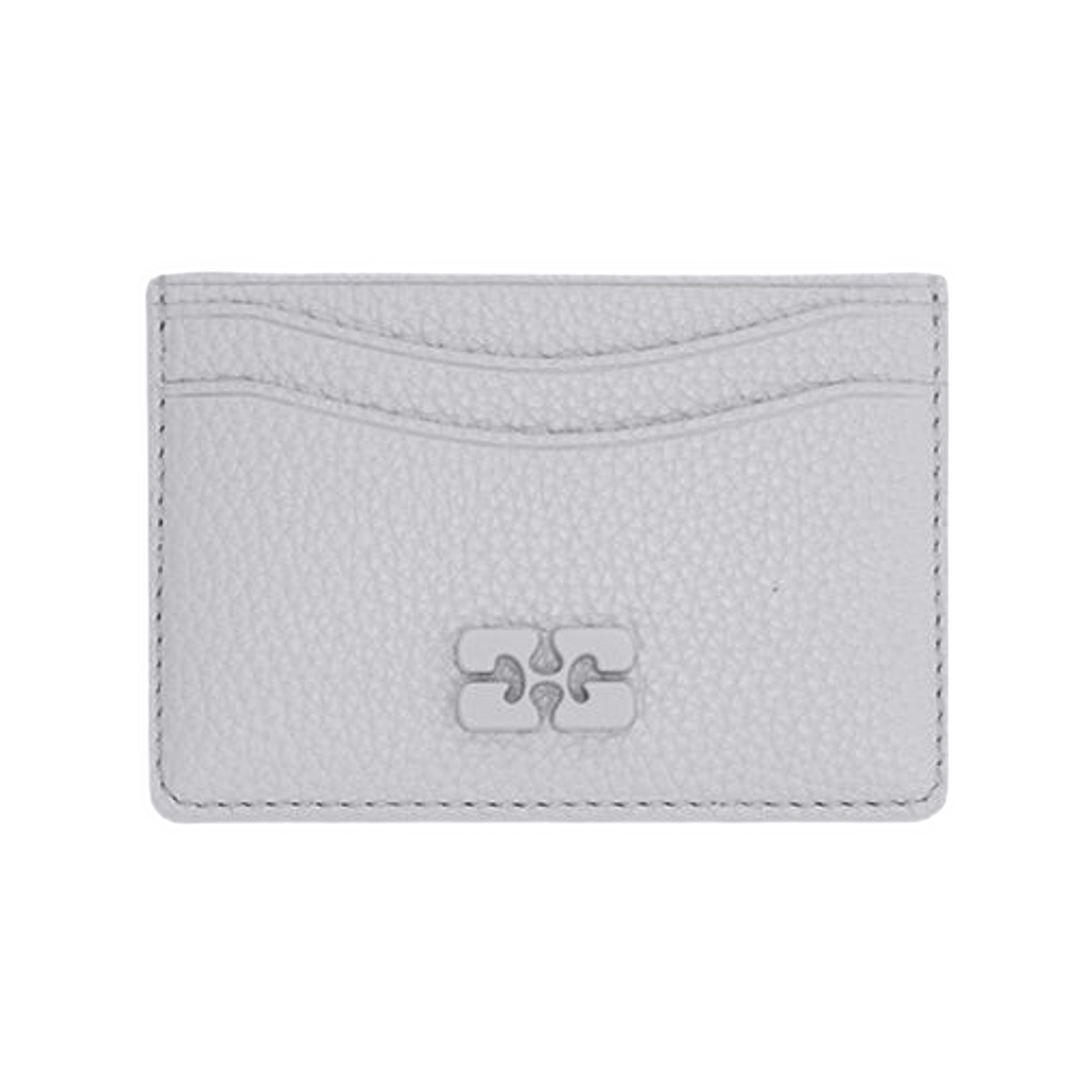 가니 보우 카드 홀더 그레인드 그레이 콰이엇 그레이(Ganni Bou Card Holder in Grained Grey Quiet Gray)