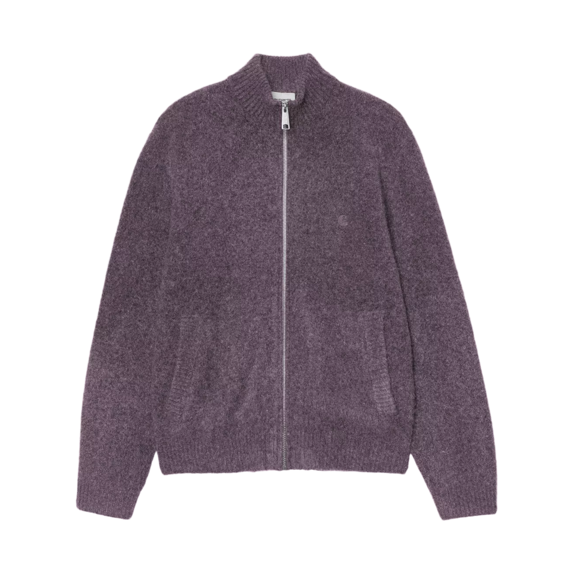 I037033-3Z9-XX Carhartt WIP Curtis Sweater Jacket Tangled Shady Purple