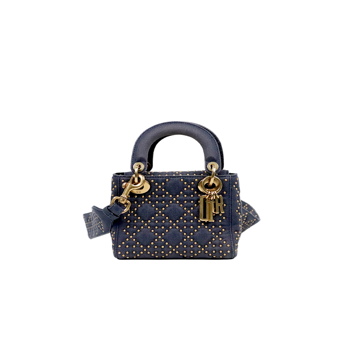 ITBIMOFTG8KS Dior Denim Stud Mini Lady Bag C-A63208