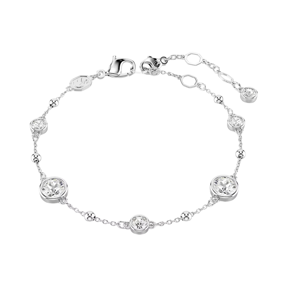 SW5696079 [20% 쿠폰] (W) Swarovski Imber Bracelet Round Cut White Rhodium Plated (쇼핑백 포함)