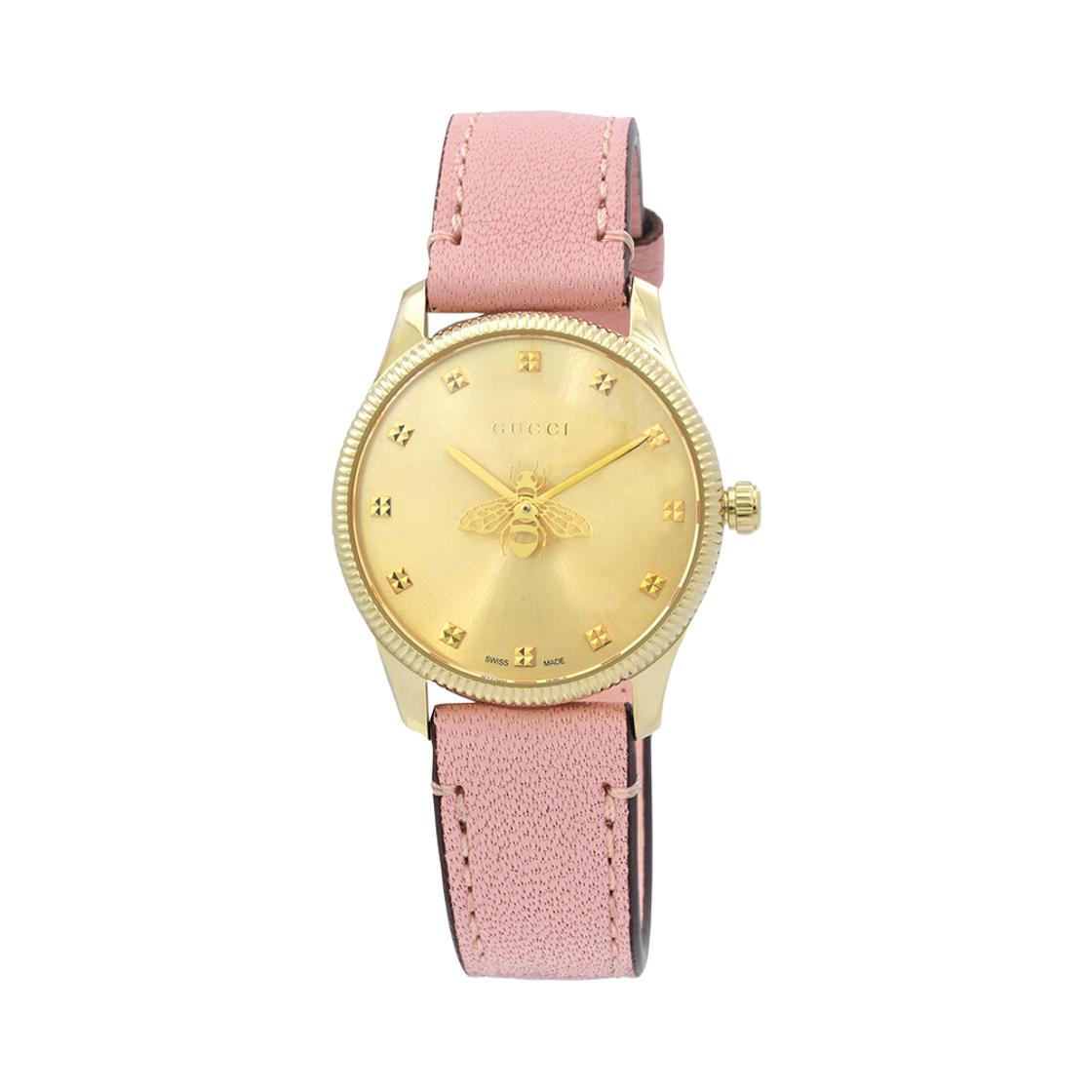 YA1265041 [20% 쿠폰] (W) Gucci G-Timeless Quartz 29mm Leather Gold Pink