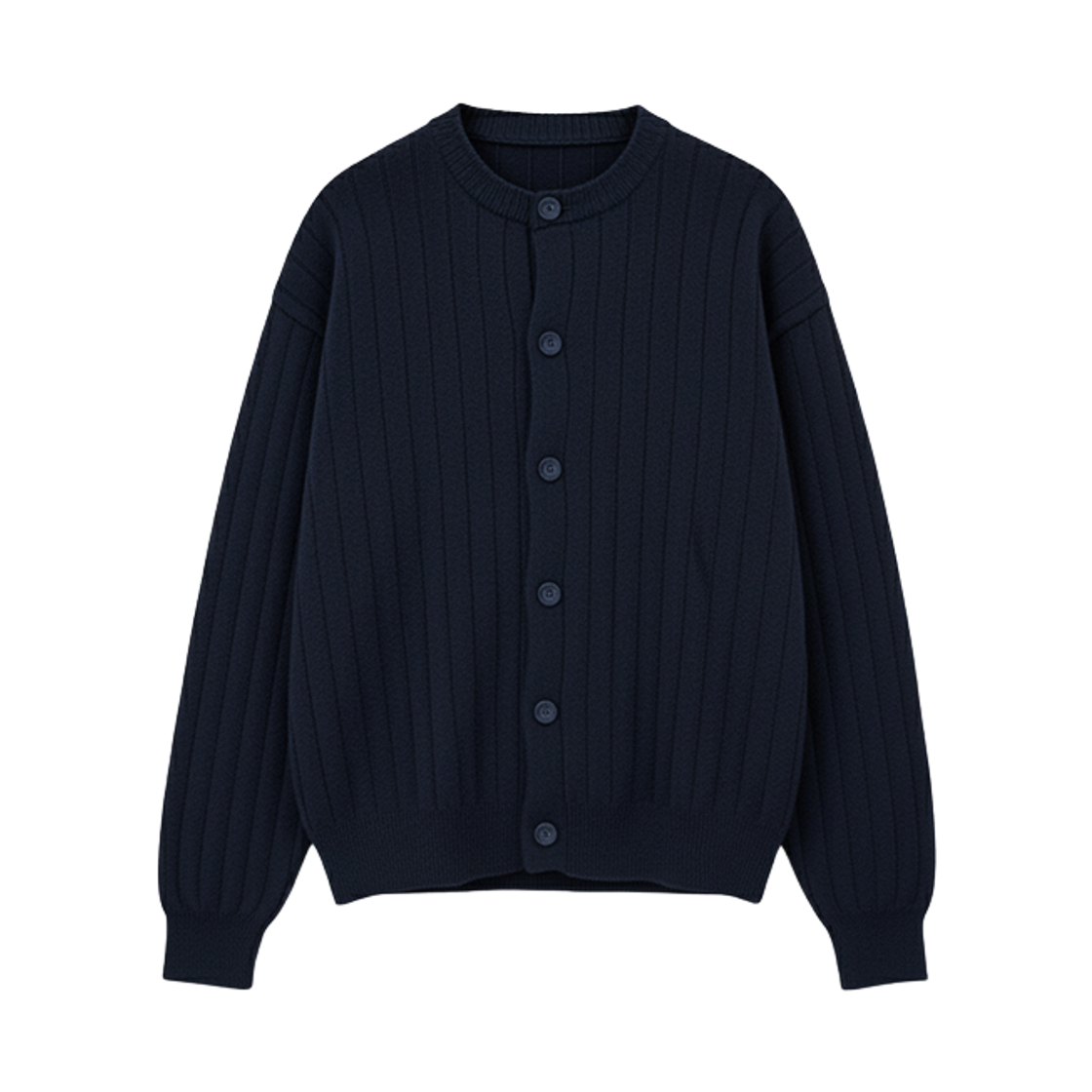 GC올더골지가디건-네이비 GCLIP Soft Lip Crop Knit Cardigan Navy
