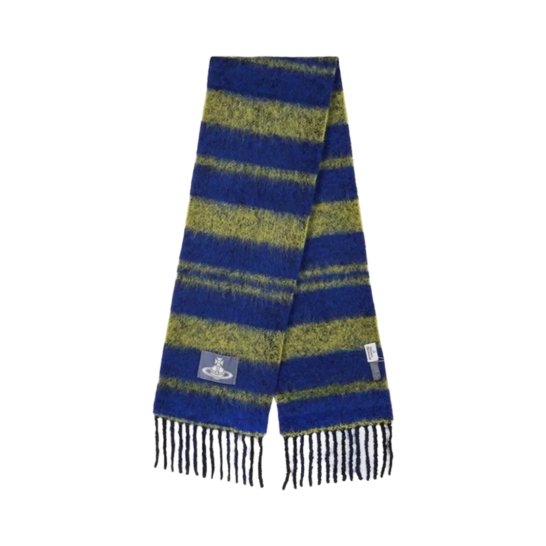 8103014F-W01BN-E401 Vivienne Westwood Chunky Stripe Muffler Yellow