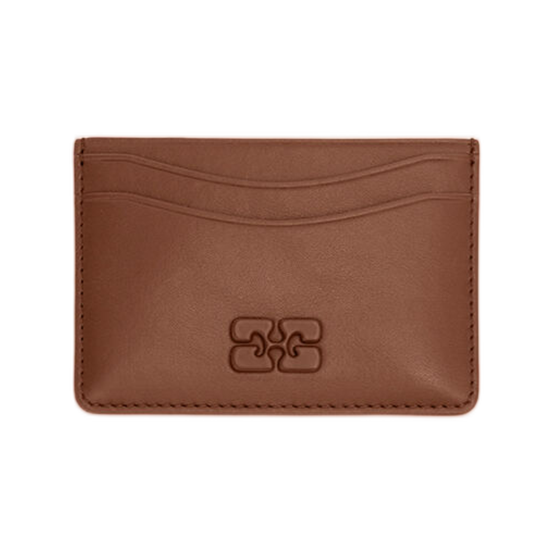 가니 보우 카드 홀더 브라운 소렐 홀스(Ganni Bou Card Holder in Brown Sorrel Horse) - 1