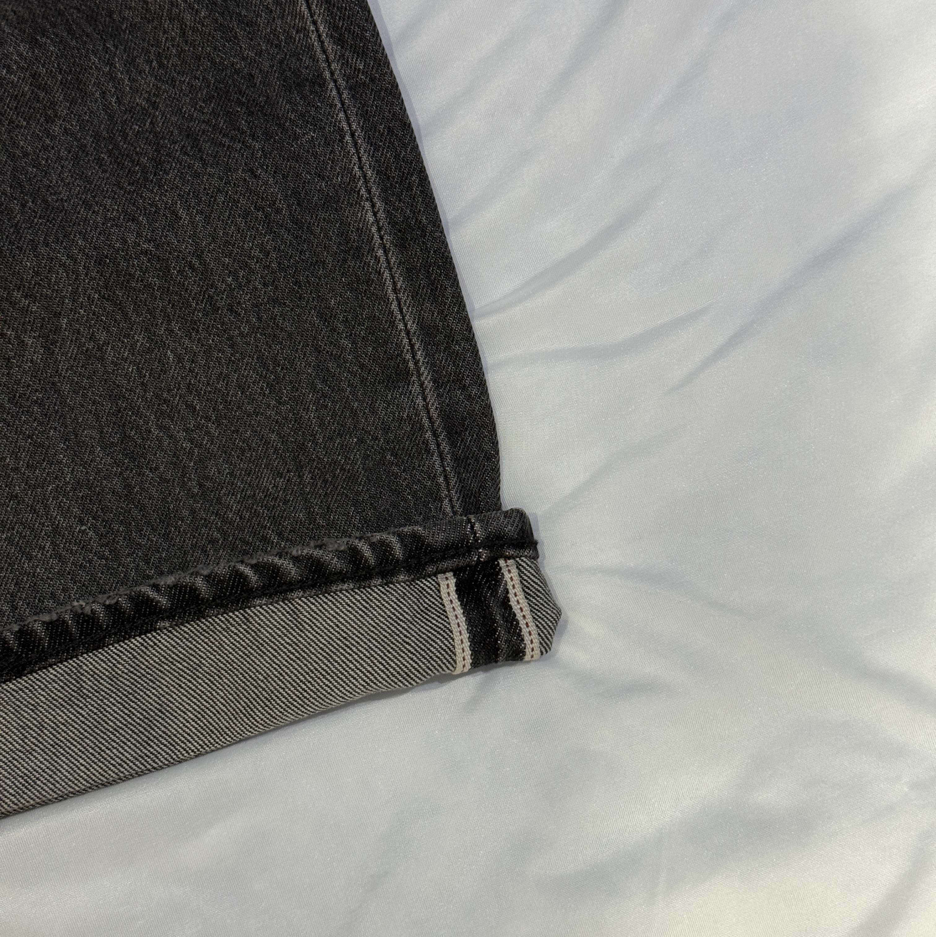 Beams x Levi's 501 Denim Pants Black 착용 스타일 - 3