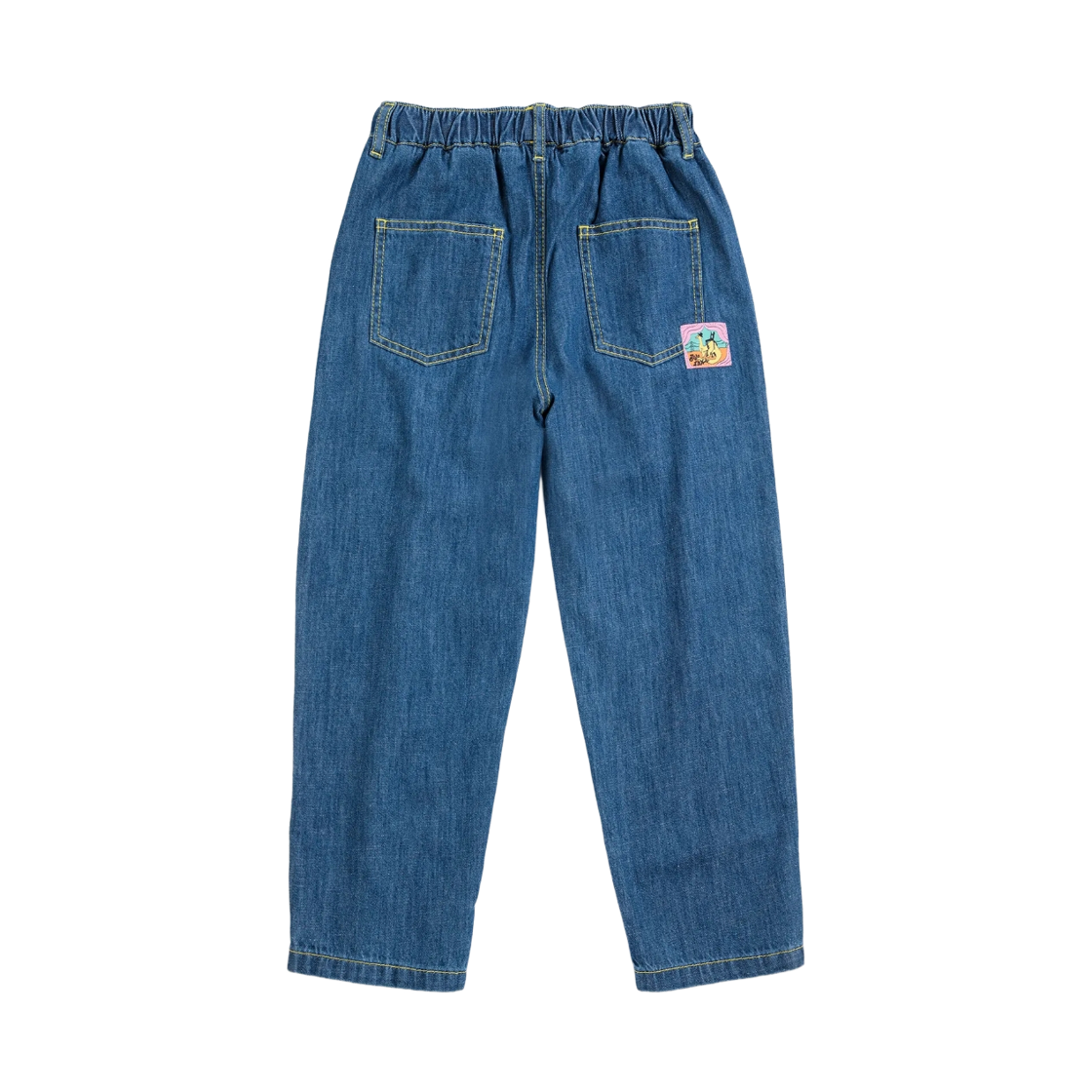 (키즈) 보보쇼즈 택시 사우루스 태그 데님 팬츠 미드나잇 블루((Kids) Bobo Choses Taxi Saurus Tag Denim Pants Midnight Blue) - 2