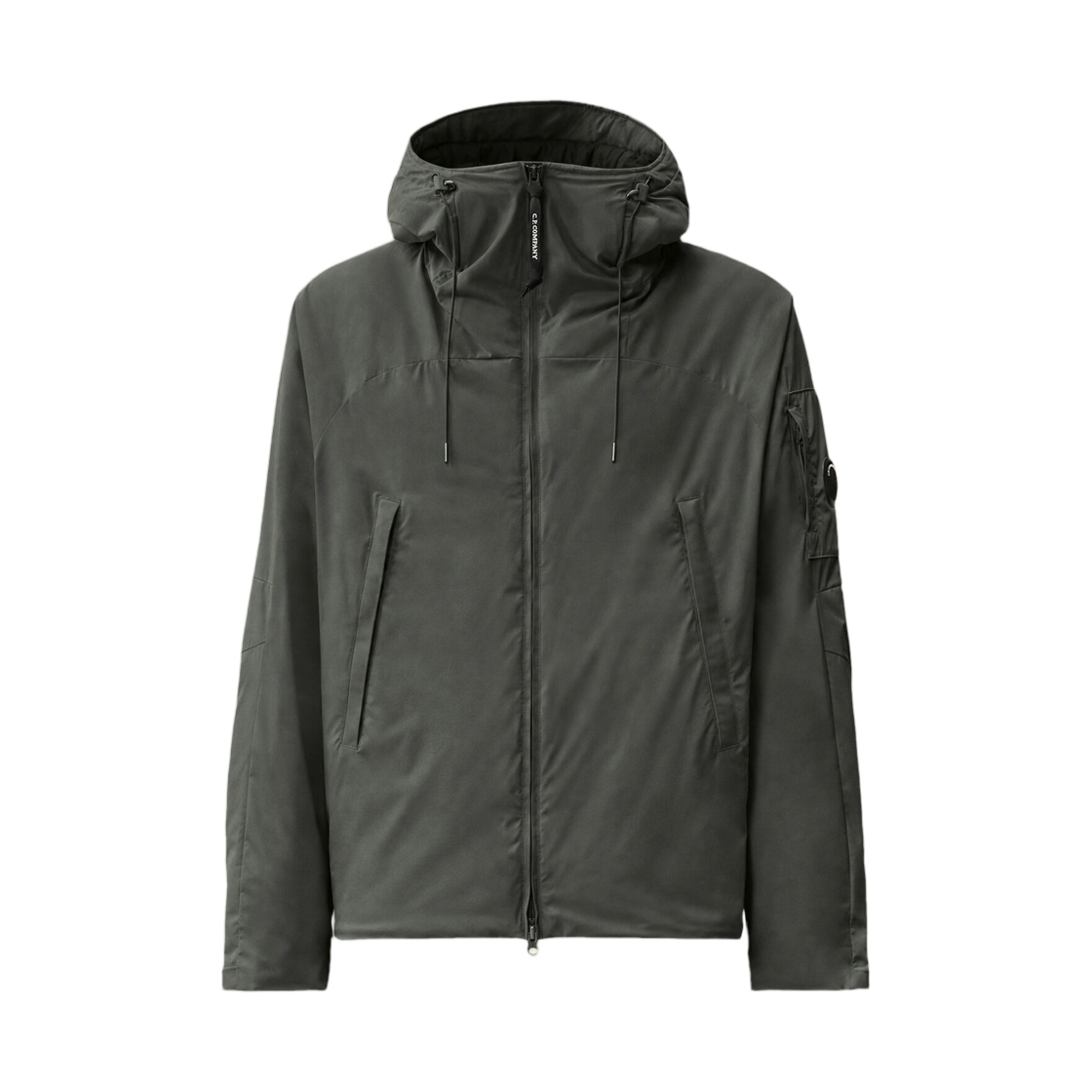 21CMOW008A110264A985 C.P. Company Pro-Tek Primaloft Silver Hooded Lens Jacket Raven Grey - 26FW