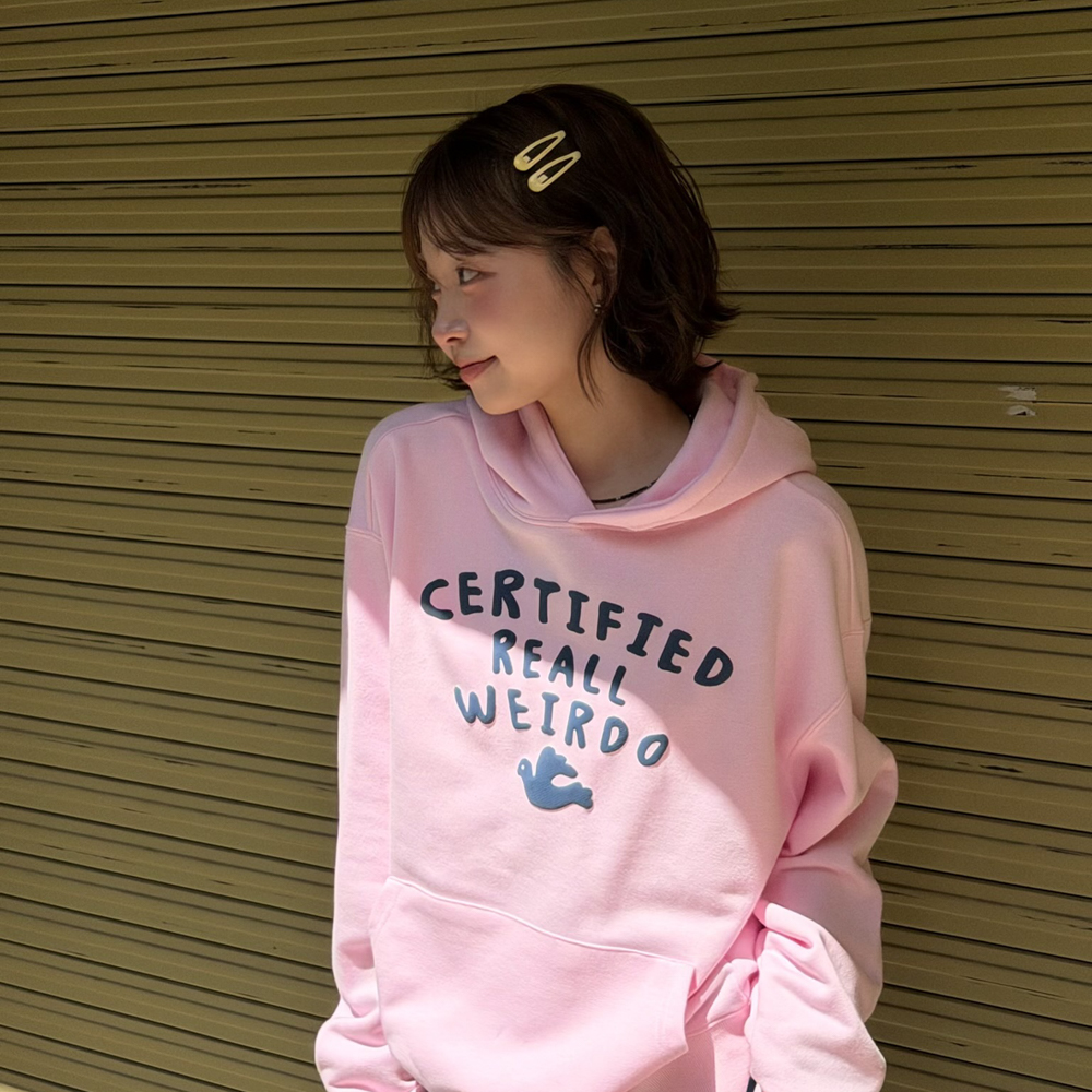 아모우 윌도 후디 핑크(AMOU Weirdo Hoodie Pink) - 5