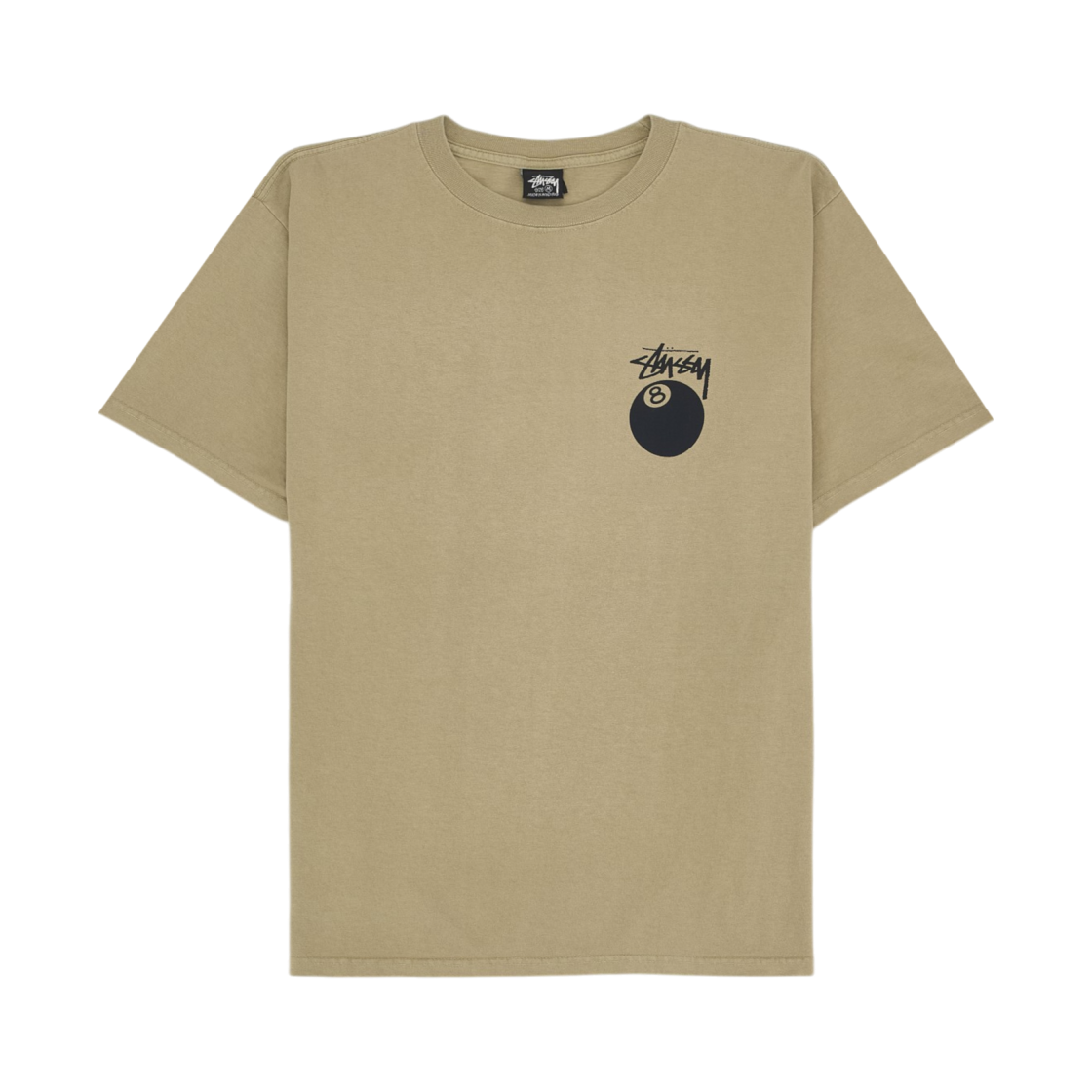 스투시 8볼 피그먼트 다이드 티셔츠 카키(Stussy 8 Ball Pigment Dyed T-Shirt Khaki) - 2