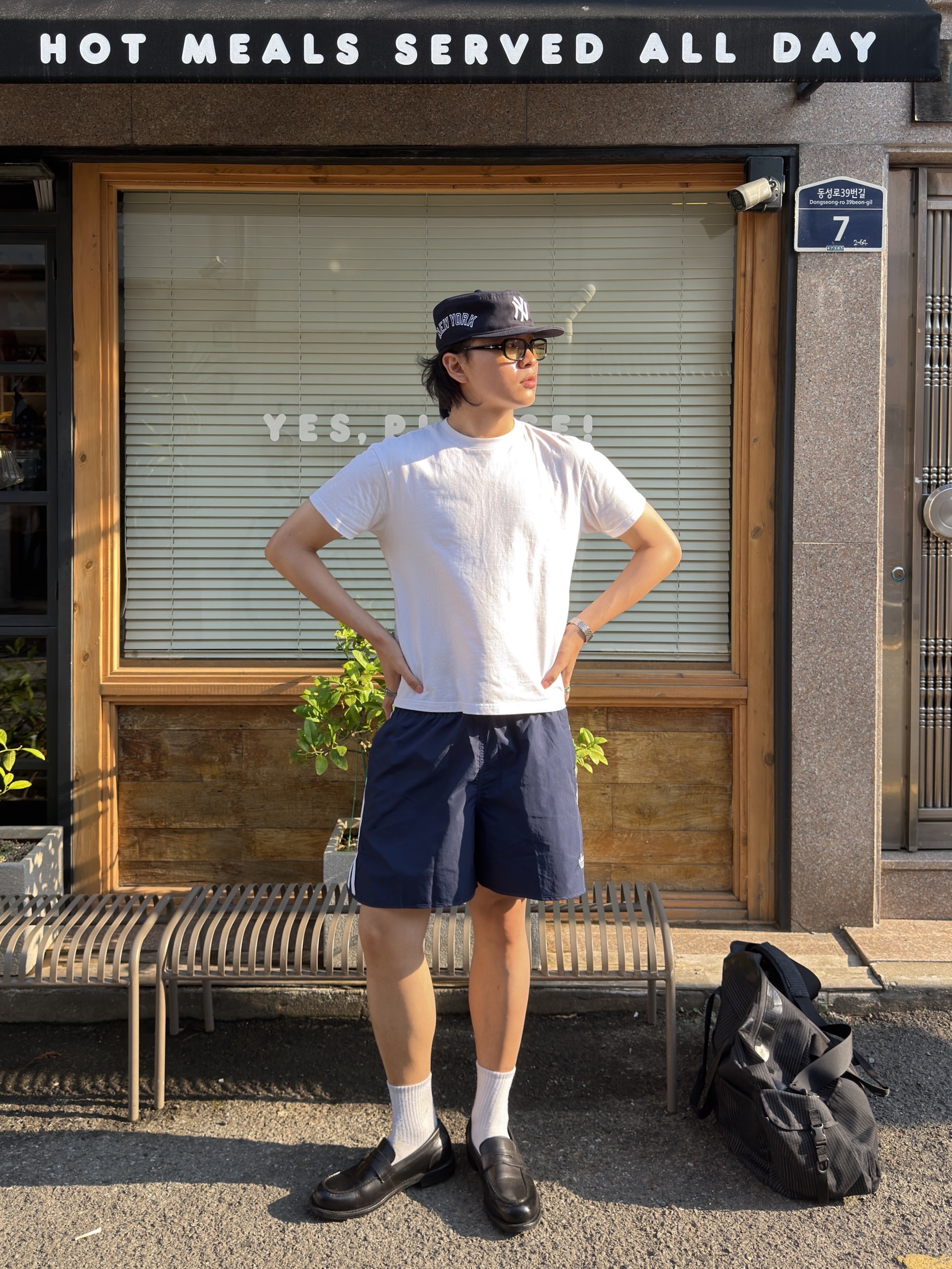 New Era MLB New York Yankees Pillbox Series Ball Cap Navy, Romantic Move New Smart Loafer Black 착용 스타일 - 3