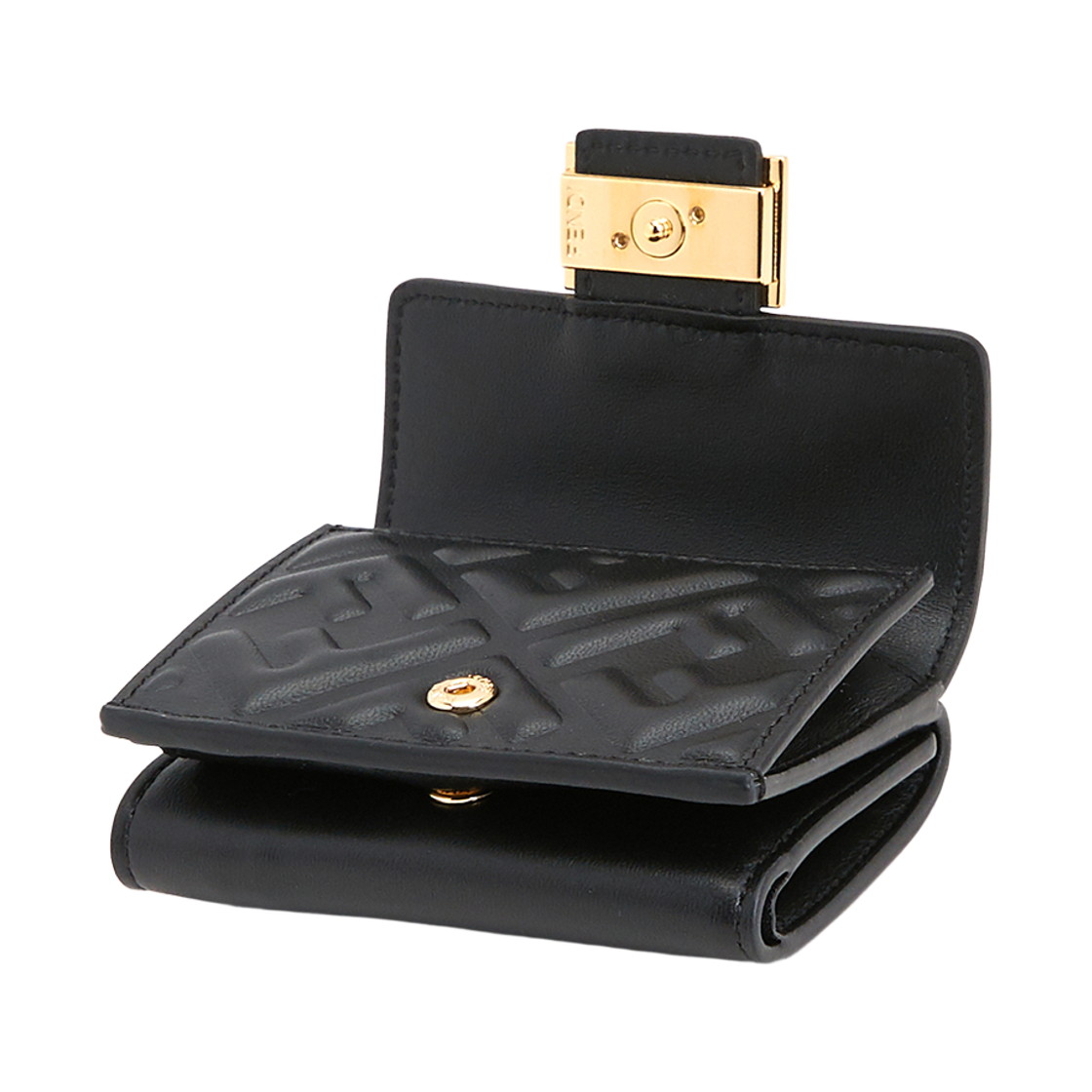 [25% 쿠폰] 펜디 나파 레더 마이크로 트라이폴드 지갑 블랙([25% 쿠폰] Fendi Nappa Leather Micro Tri-Fold Wallet Black) - 5