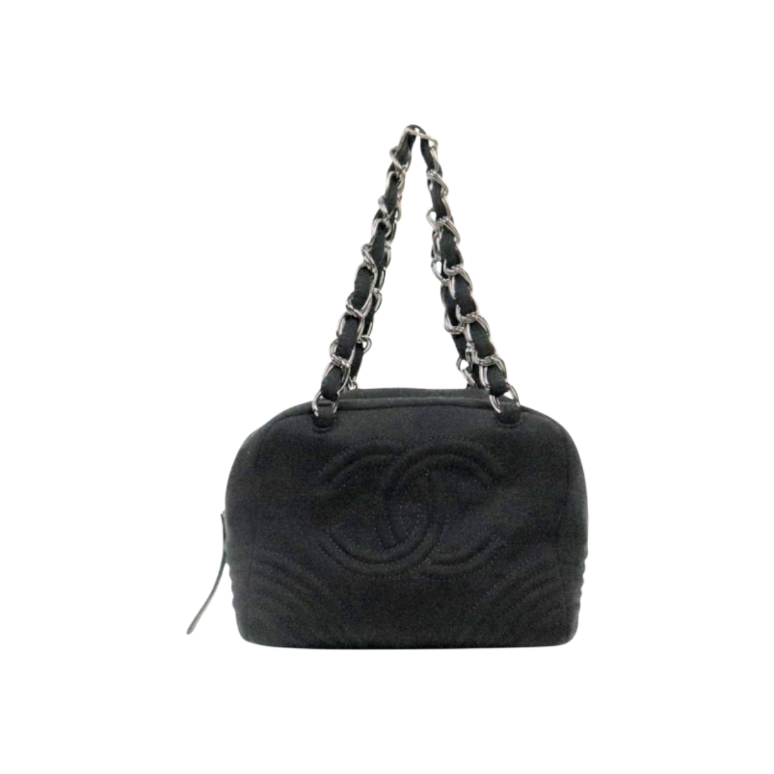 샤넬 블랙 패브릭 빅CC 체인 숄더백 A-A62853(Chanel Black Fabric Big CC Chain Shoulder Bag A-A62853)