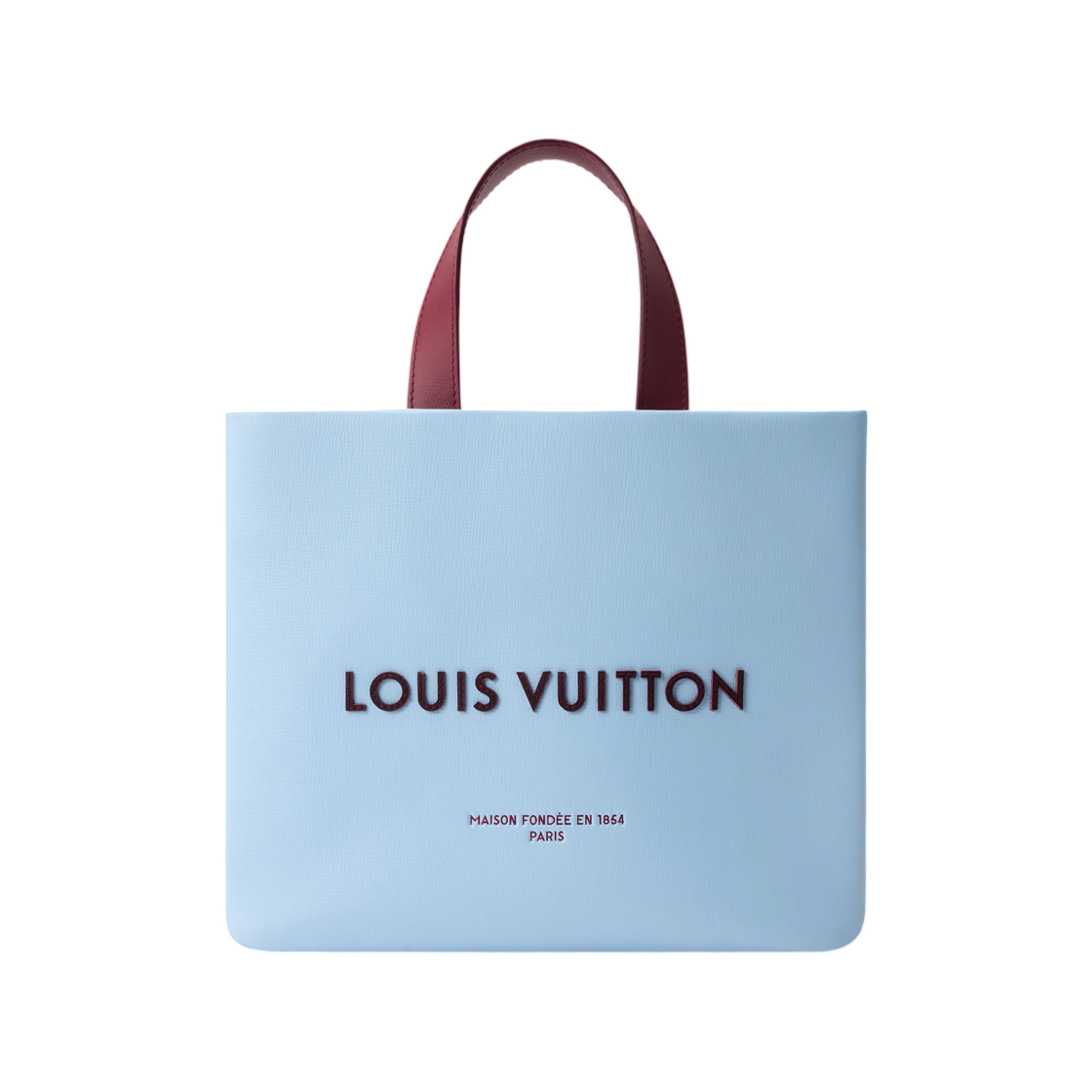 M2A402 Louis Vuitton Mini Shopper Tote Frost Blue