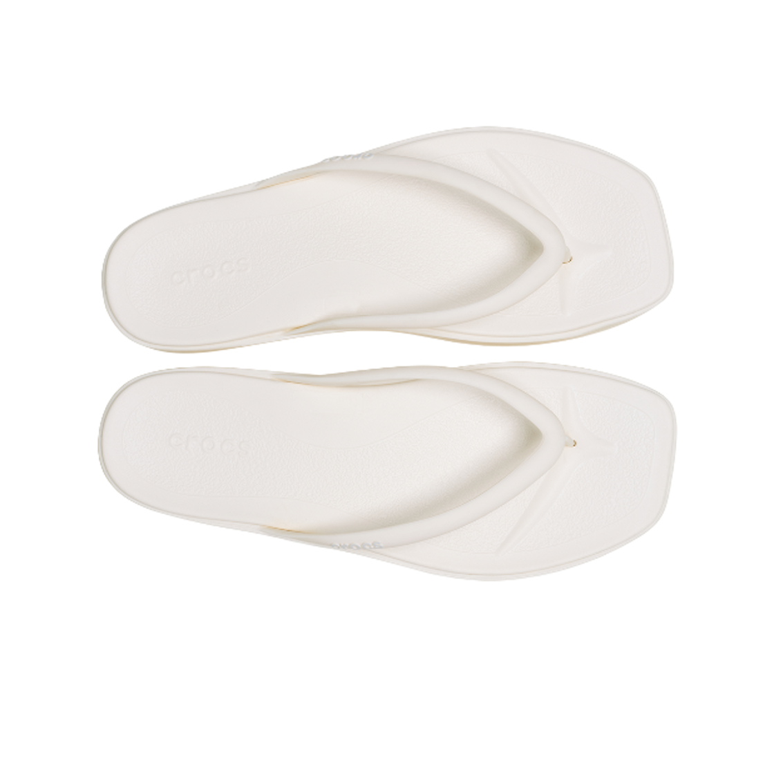 (W) 크록스 마이애미 플랫폼 플립 초크((W) Crocs Miami Flatform Flip Chalk) - 2