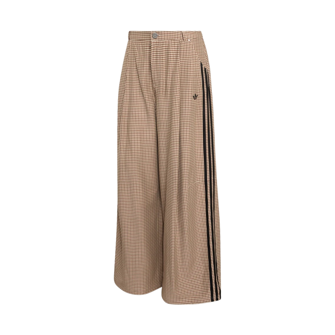 Adidas (W) Adidas Checks Loose Pants Crystal Linen Aurora Coffee - KR Sizing · S