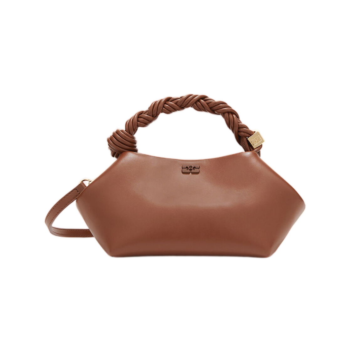 C2100034-ZXJ Ganni Small Bou Bag in Brown Sorrel Horse