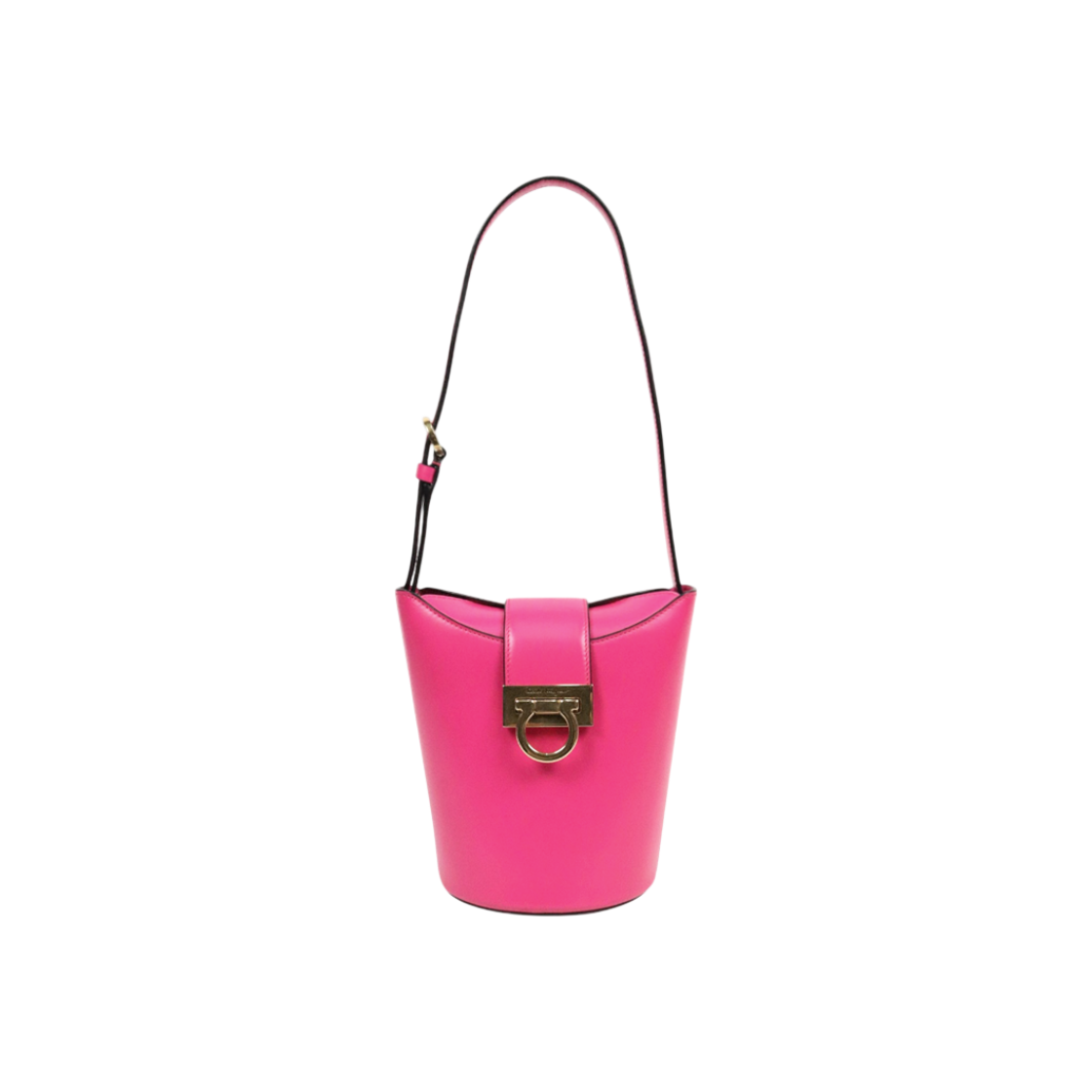 IT7OMEN9KRS3 Ferragamo Pink Gold Bucket Crossbody Bag C-A60809