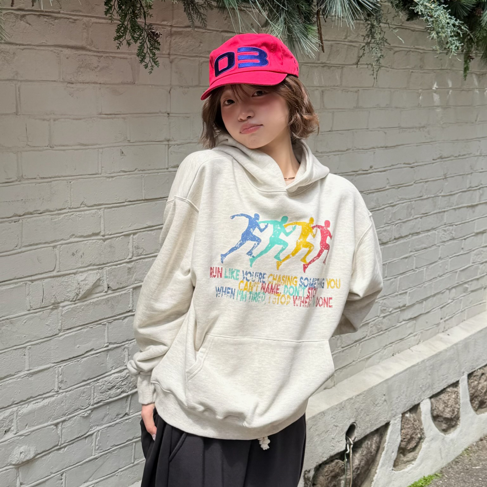 아모우 스프린트 후디 오트밀(AMOU Sprint Hoodie Oatmeal) - 6
