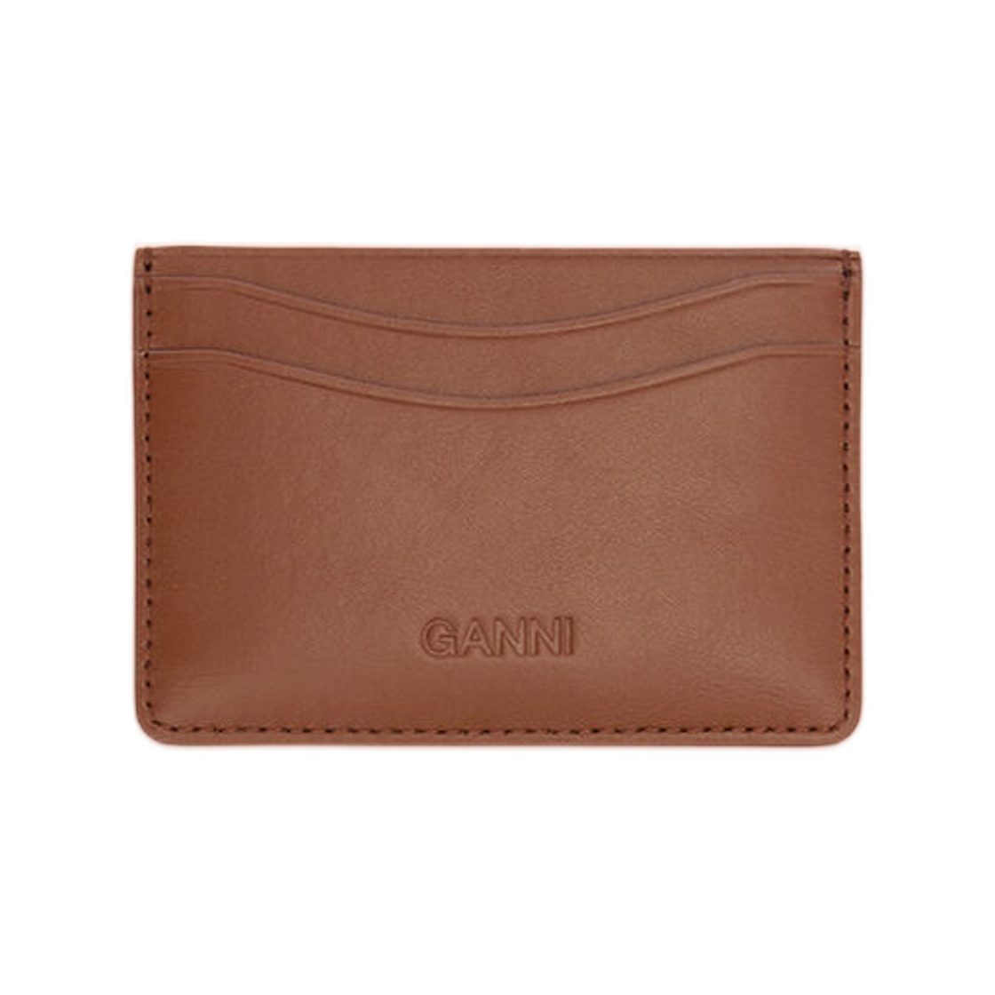 가니 보우 카드 홀더 브라운 소렐 홀스(Ganni Bou Card Holder in Brown Sorrel Horse) - 2