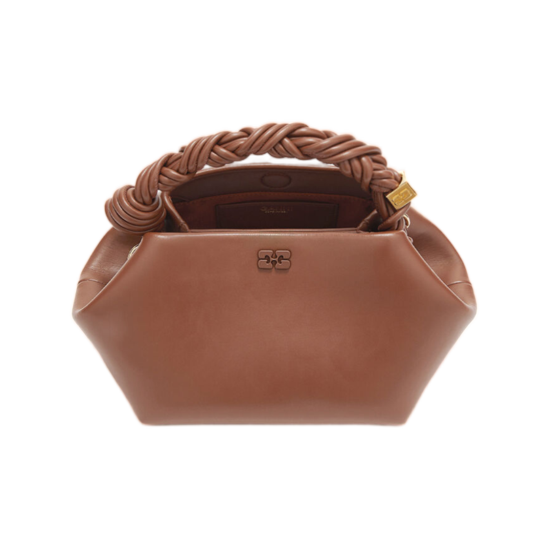 가니 스몰 보우 백 브라운 소렐 홀스(Ganni Small Bou Bag in Brown Sorrel Horse) - 3