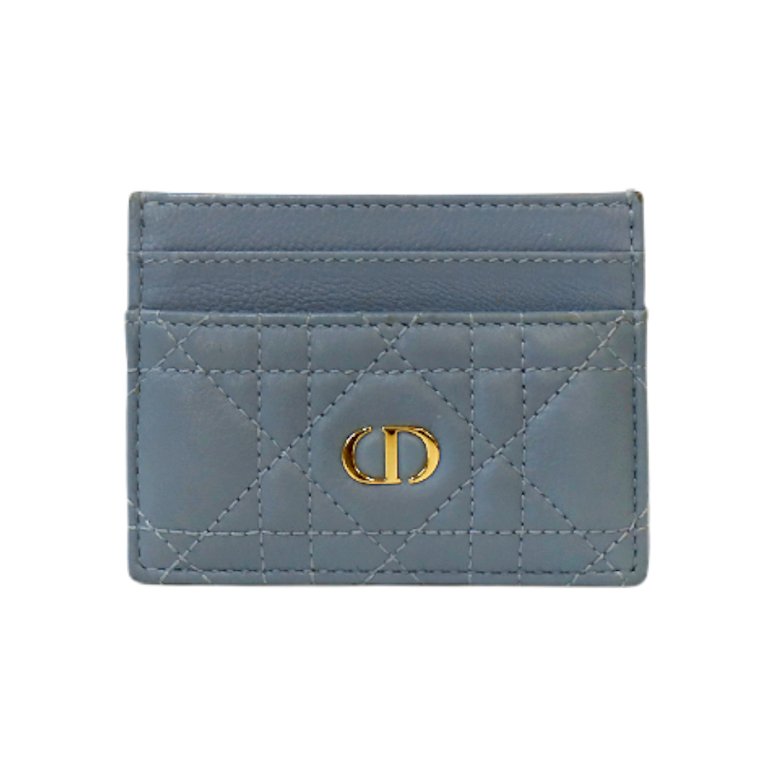 ITFCA4TTQU43 Dior Blue Caro Card Holder Wallet C-B63050